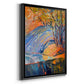 Cadmium Winter Solstice III - Modern Framed Canvas Print