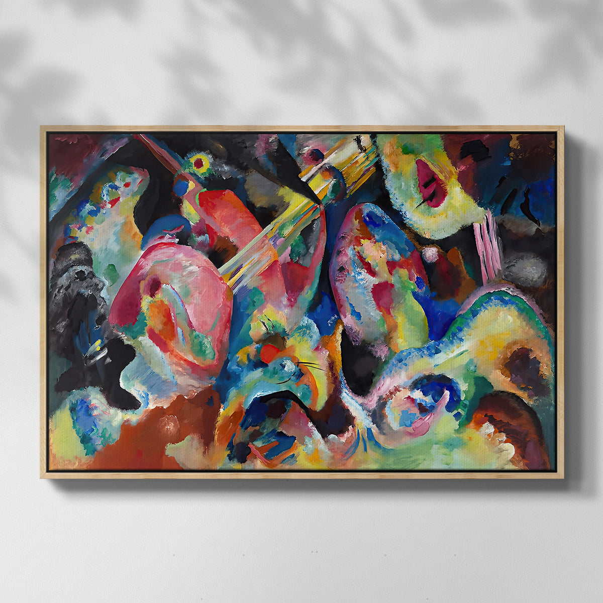 Improvisation. Deluge, 1913 - Floater Framed Canvas Print