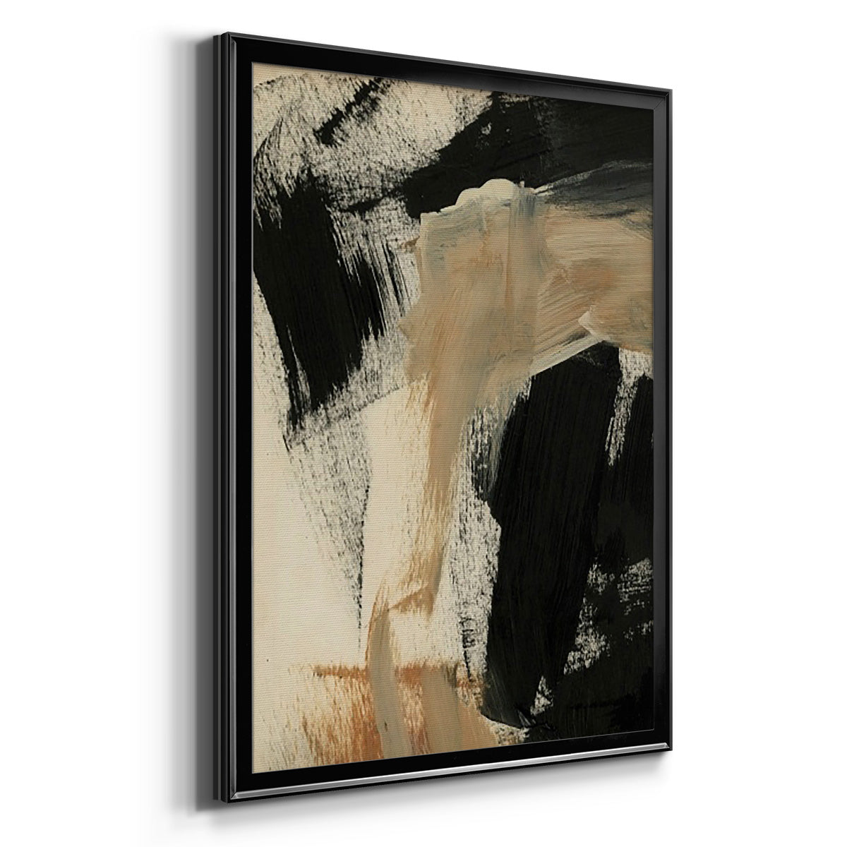 Baked Paintstrokes IV - Modern Framed Canvas Print