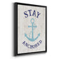 Stay Anchored - Modern Framed Canvas Print