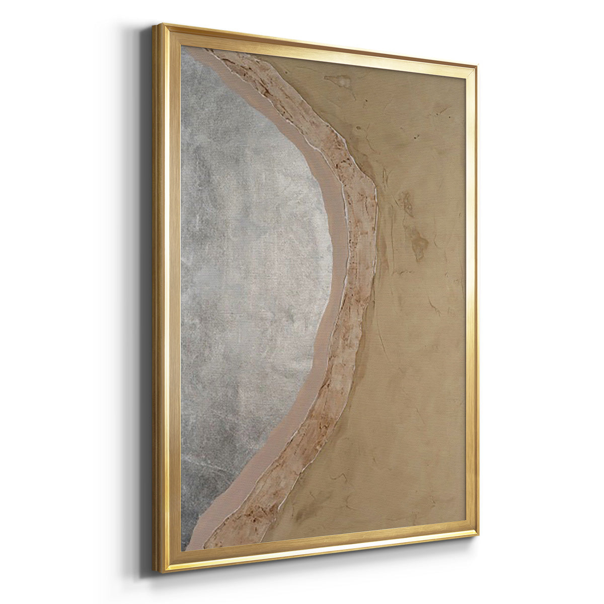 Silver Lake I - Modern Framed Canvas Print