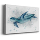 Blue Turtle II Premium Gallery Wrapped Canvas - Ready to Hang