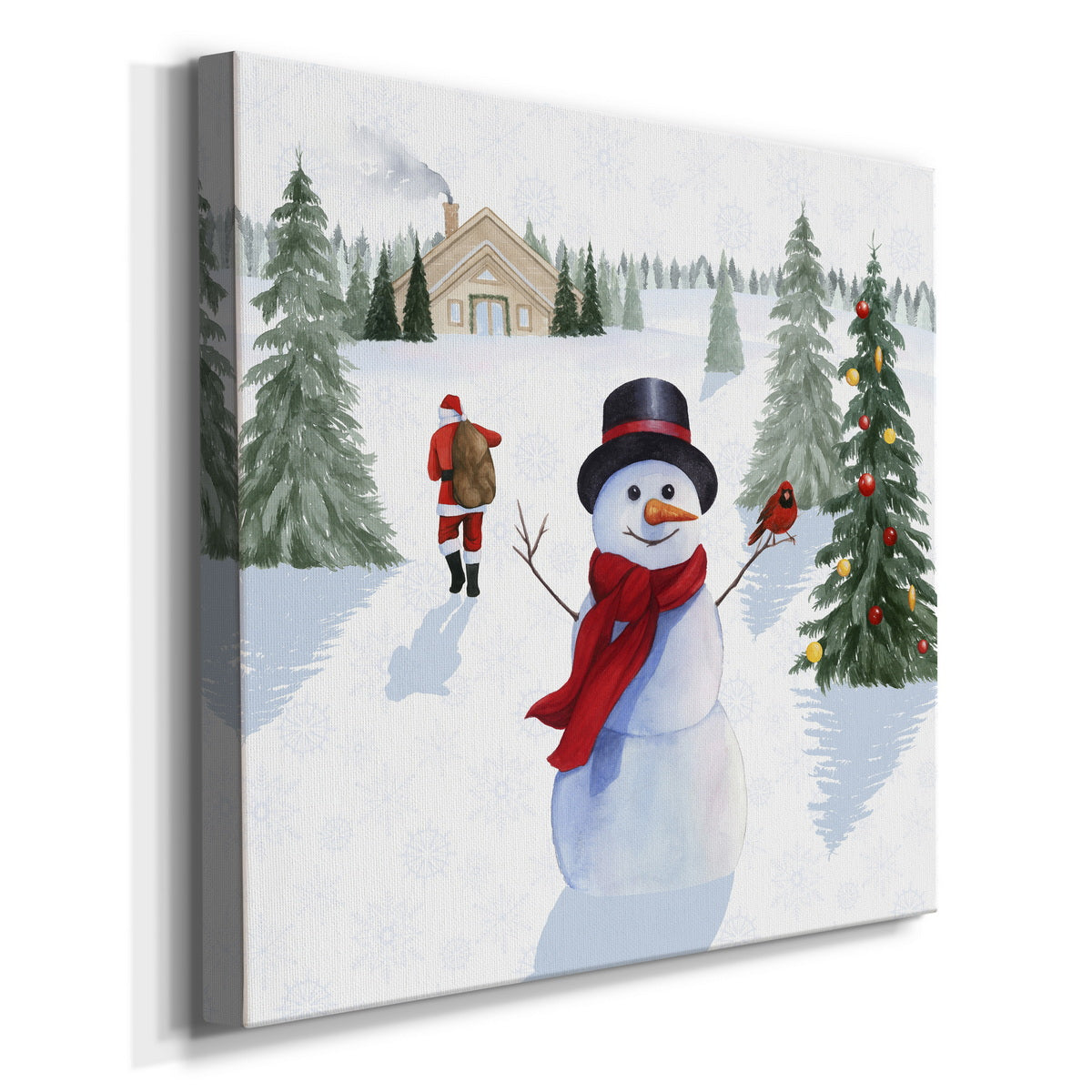 Santa's Snowmen I-Premium Gallery Wrapped Canvas - Ready to Hang