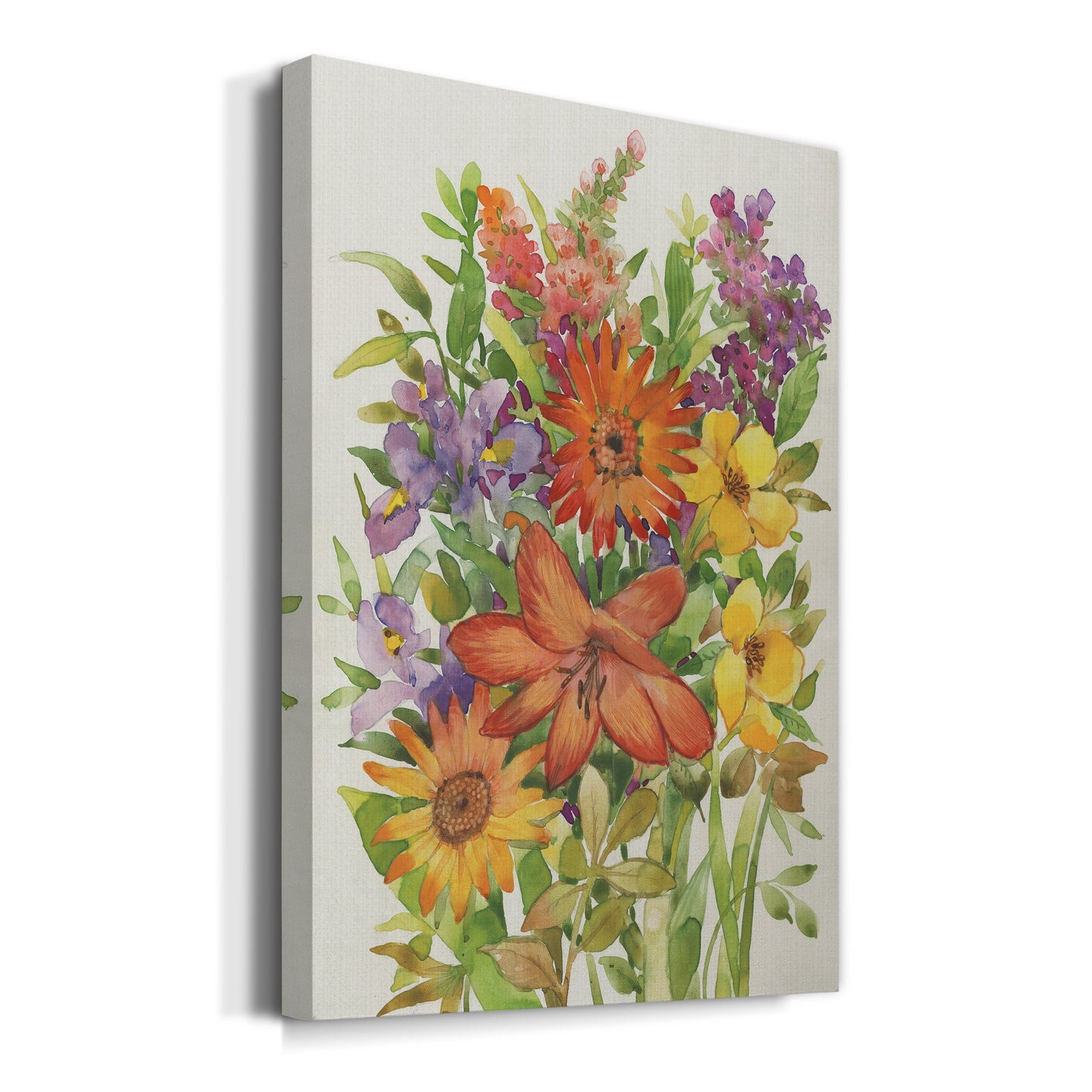 Floral Mix I Premium Gallery Wrapped Canvas - Ready to Hang