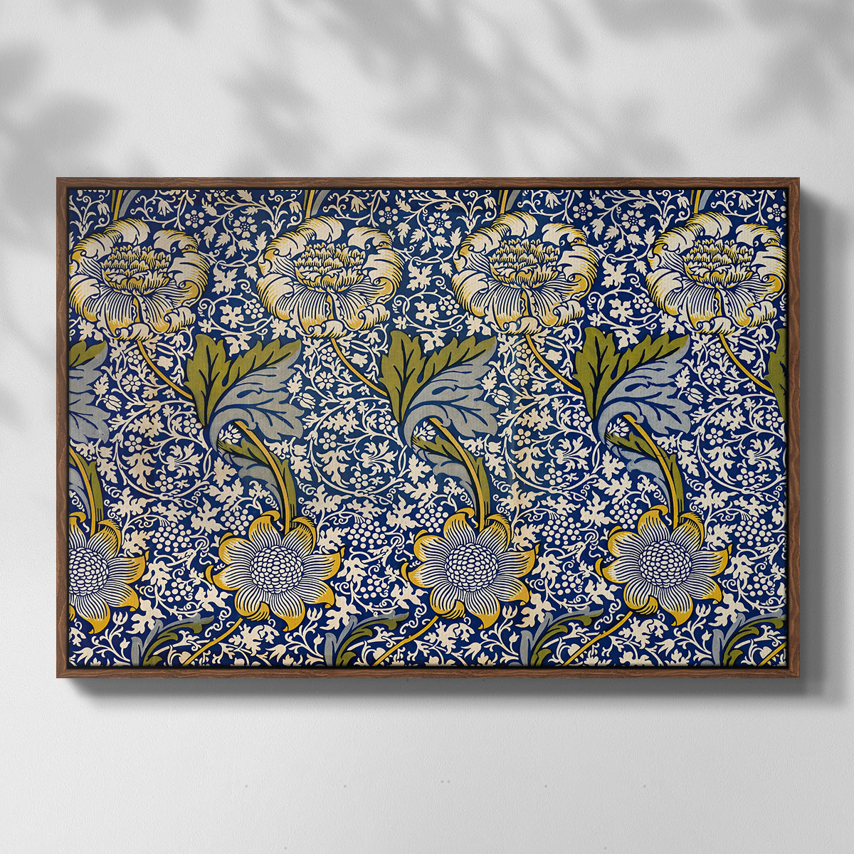 Kennet - Indigo/Gold, 1883 - Floater Framed Canvas Print