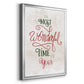 Wonderful Time of the Year - Modern Framed Canvas Print