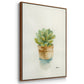 Succulent II - Framed Premium Gallery Wrapped Canvas L Frame - Ready to Hang