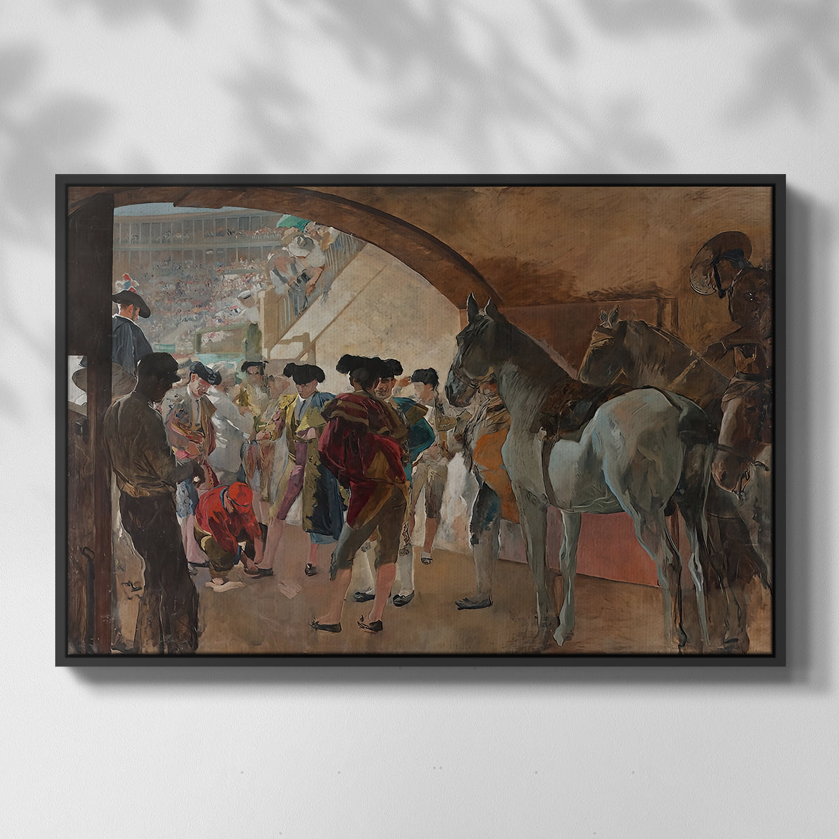 Before the Bullfight (Antes de la corrida), c. 1900 - Floater Framed Canvas Print