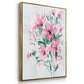 Posy Blooms I - Framed Premium Gallery Wrapped Canvas L Frame 3 Piece Set - Ready to Hang