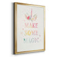 Sweet Unicorn IV - Modern Framed Canvas Print