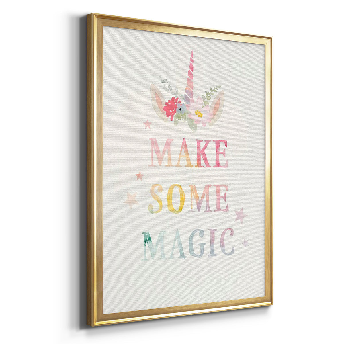 Sweet Unicorn IV - Modern Framed Canvas Print