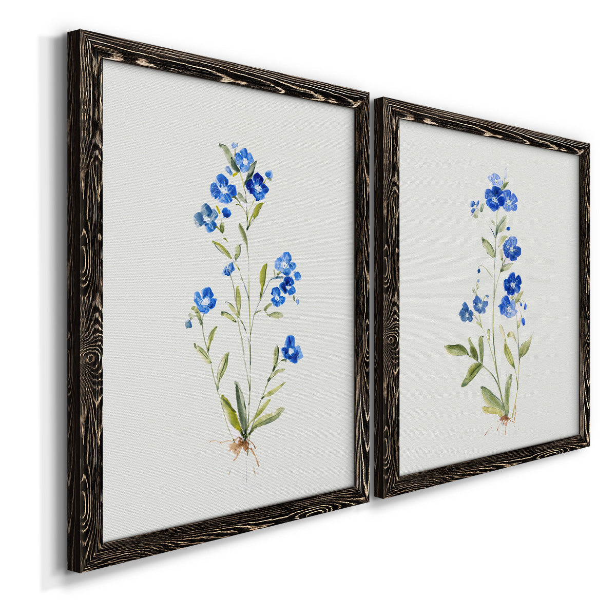 Petite Blue I - Premium Framed Canvas 2 Piece Set - Ready to Hang