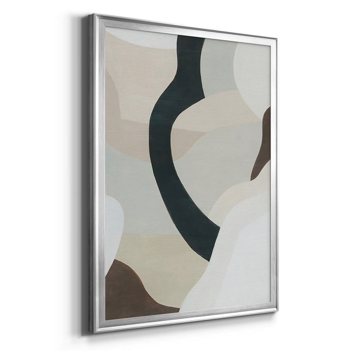 Shifting Neutrals II - Modern Framed Canvas Print