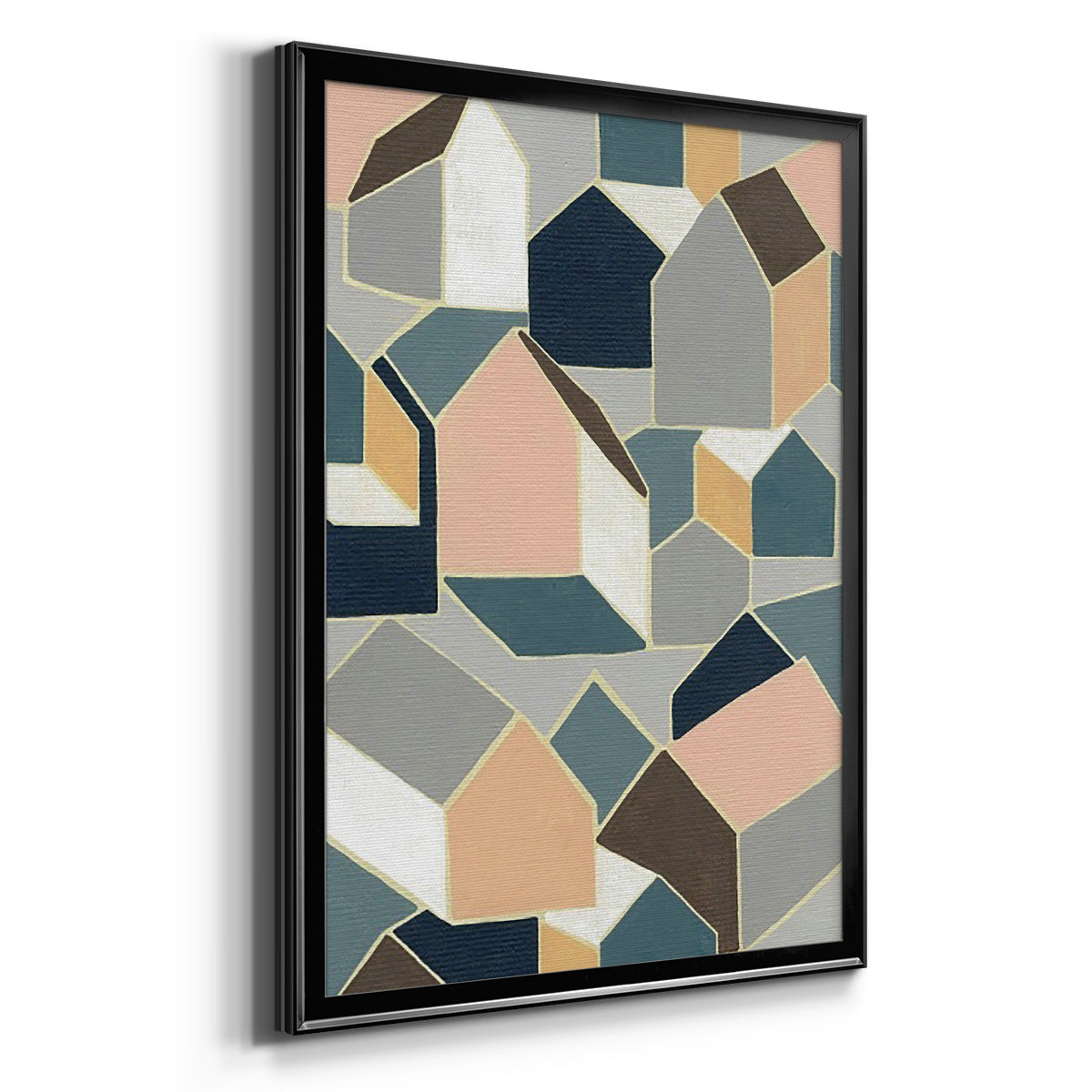 Dream House II - Modern Framed Canvas Print