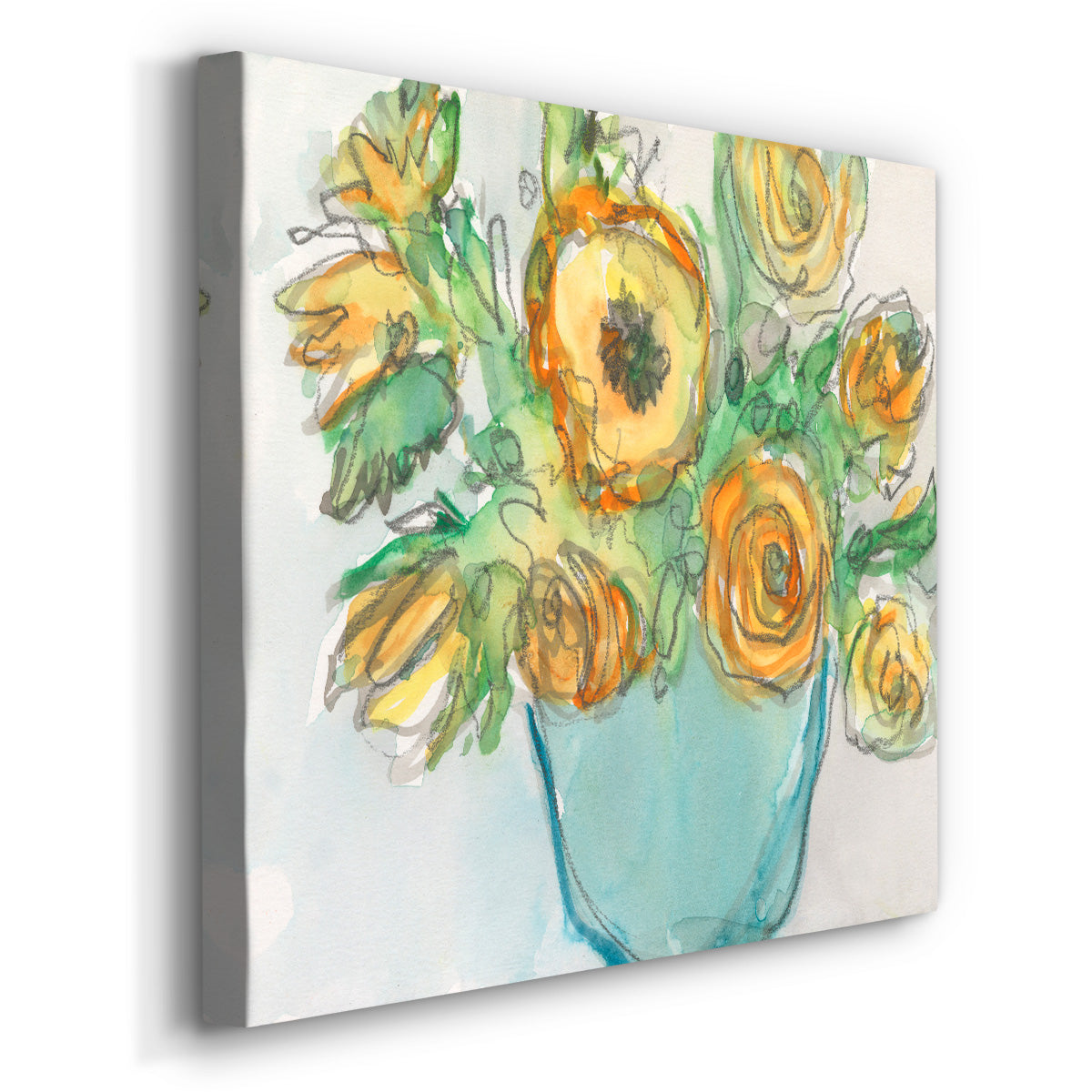 Spring Floral Accent II - Canvas Art Print