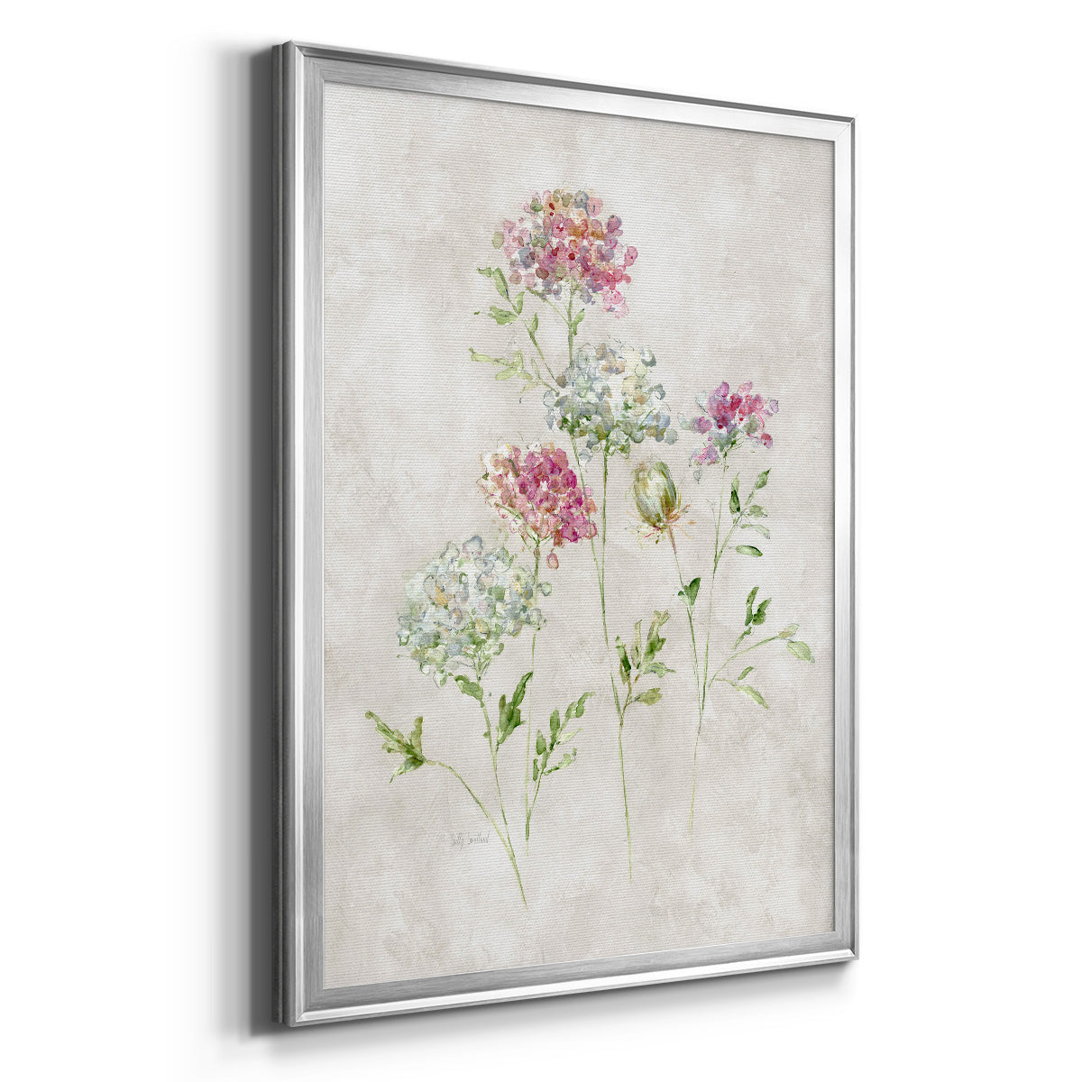 Soft Lace II - Modern Framed Canvas Print