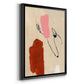 Terra Rosa Abstract I - Modern Framed Canvas Print
