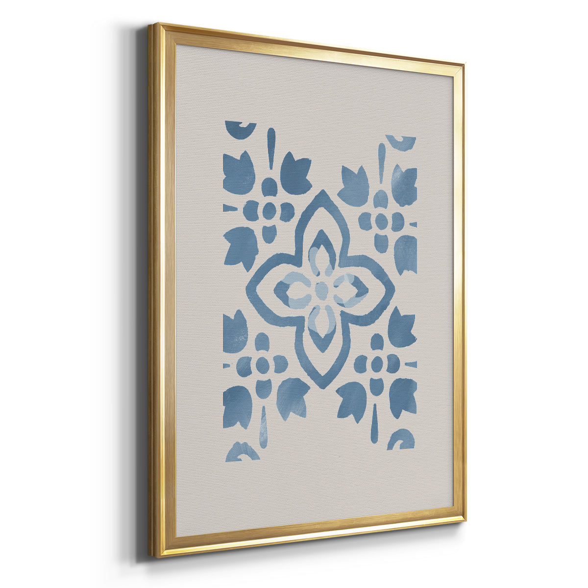 Monochrome Terra Mesa Tile I - Modern Framed Canvas Print