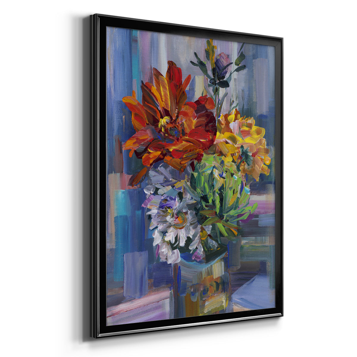 Modern Bouquet - Modern Framed Canvas Print