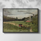 The Chair Factory at Alfortville, 1897 - Floater Framed Canvas Print