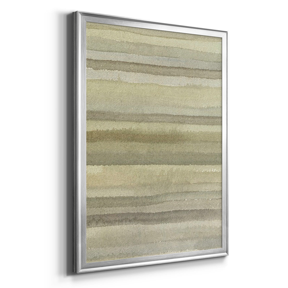 Lines in Neutral I - Modern Framed Canvas Print