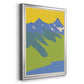 Bright Glacial Lake II - Modern Framed Canvas Print