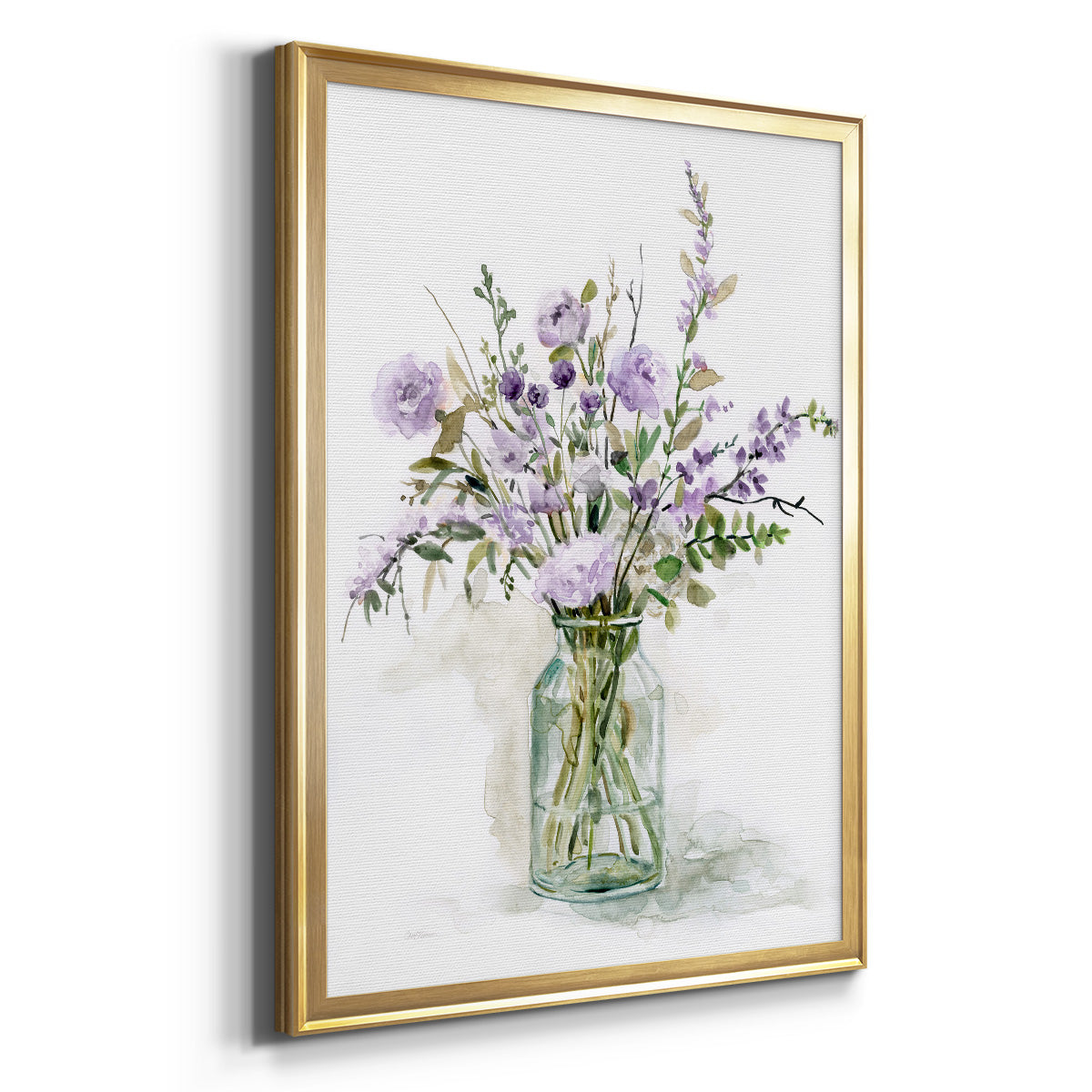 Purple Passion I - Modern Framed Canvas Print