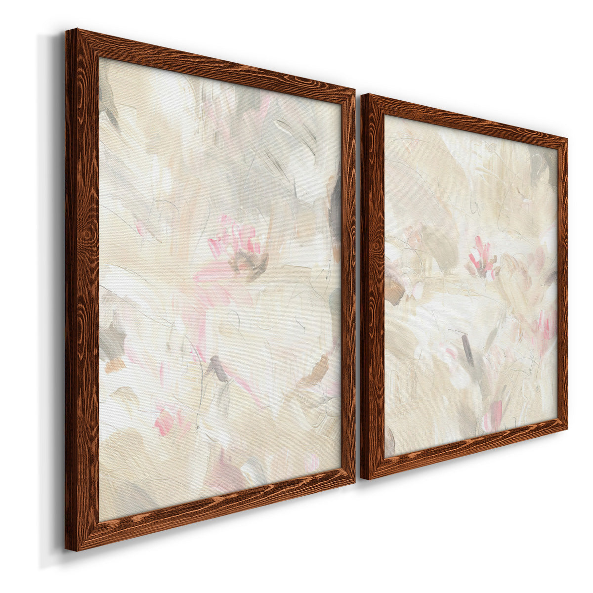 Soft Abstraction I - Premium Framed Canvas 2 Piece Set - Ready to Hang