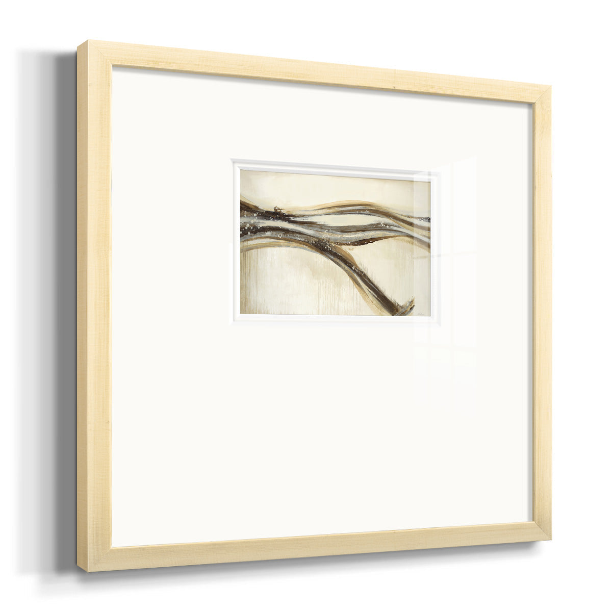 Catching a Metallic Wave- Premium Framed Print Double Matboard