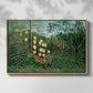 Fight Between a Tiger and a Buffalo, 1908 - Floater Framed Canvas Print