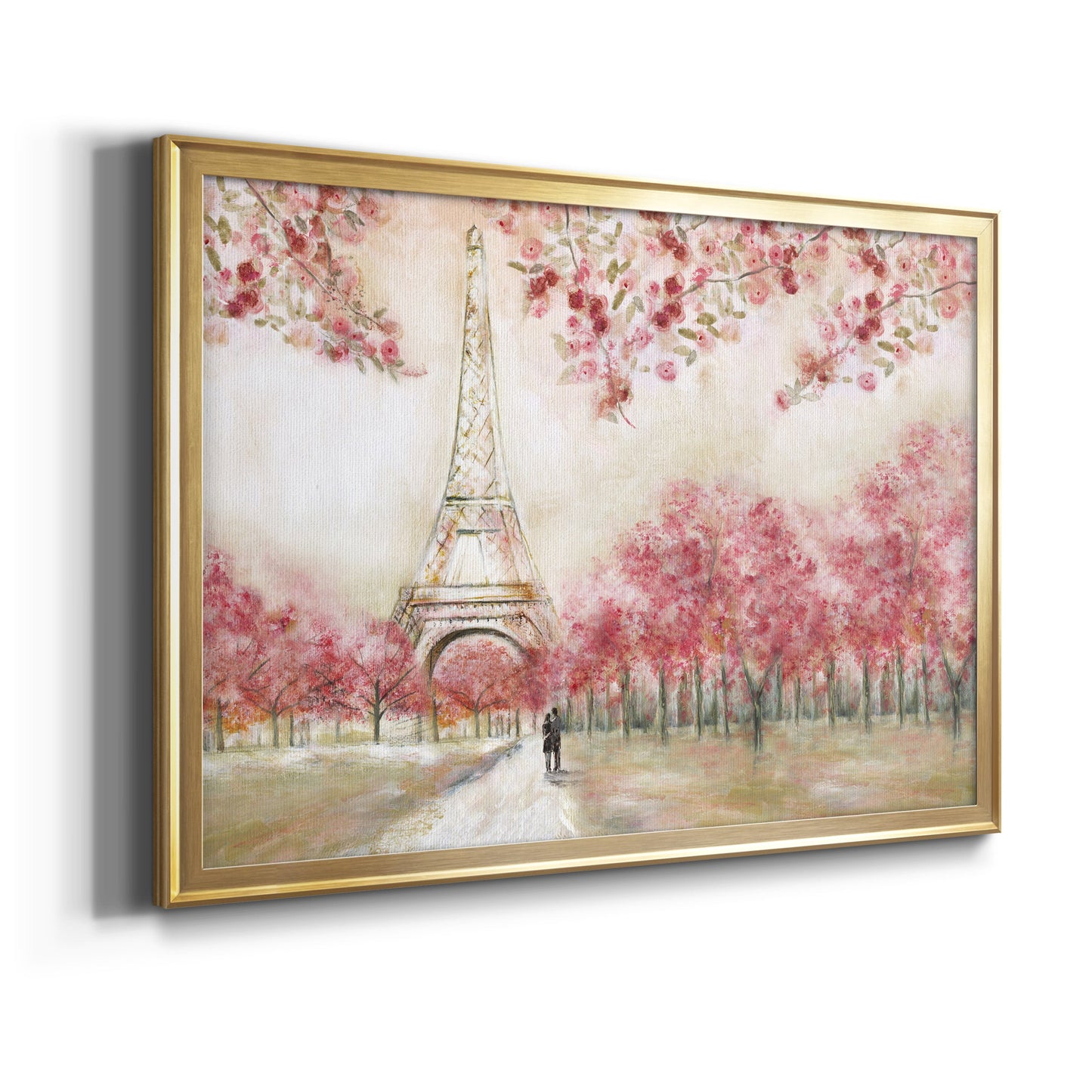 Spring In Paris - Modern Framed Canvas Print