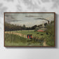 The Chair Factory at Alfortville, 1897 - Floater Framed Canvas Print