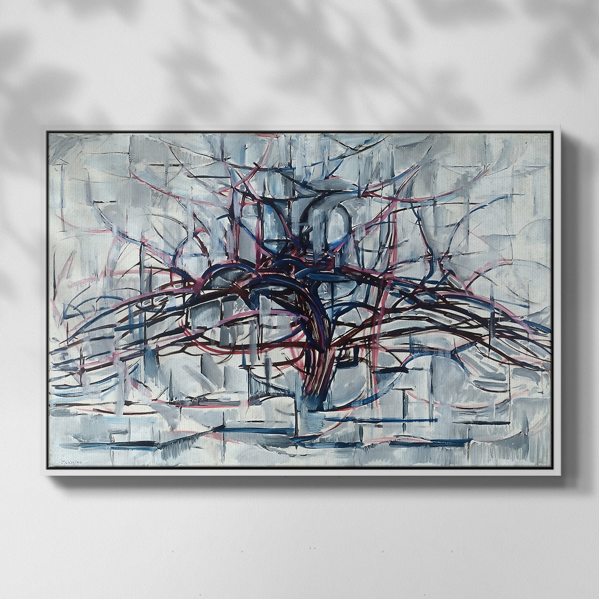 Horizontal Tree, 1912 - Floater Framed Canvas Print
