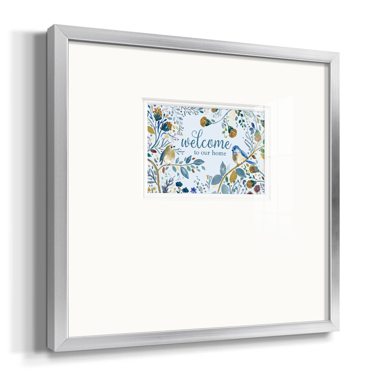 Welcome to Our Home Premium Framed Print Double Matboard