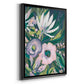 Purple Jungle Garden II - Modern Framed Canvas Print