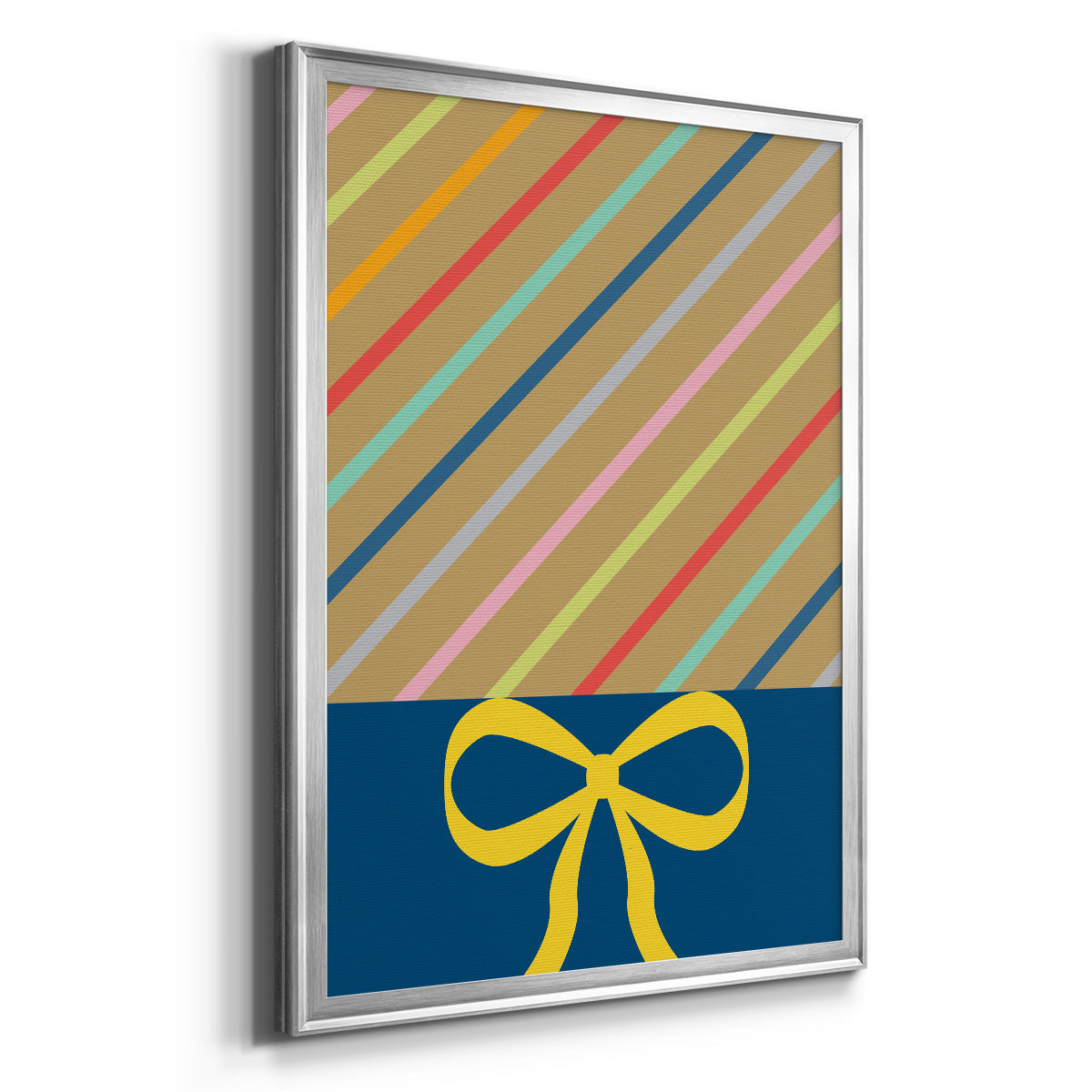 Stripes - Modern Framed Canvas Print