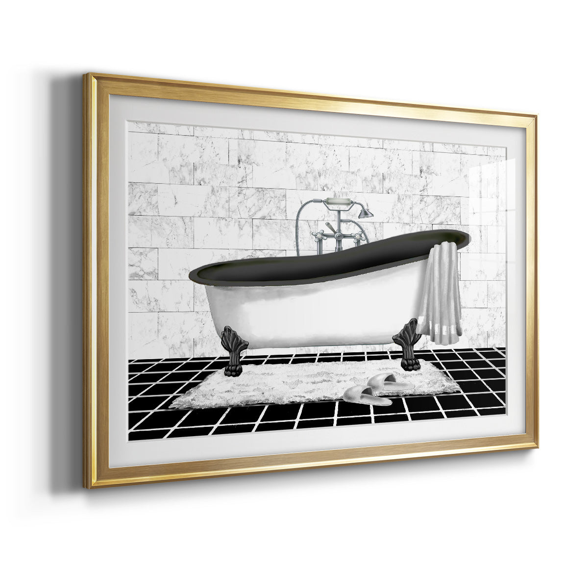 Modern Bath II - Modern Framed Art Print