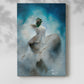 Canvas art print of a spiritual composition with soft light and flowing forms with a soft shadow on a white background.