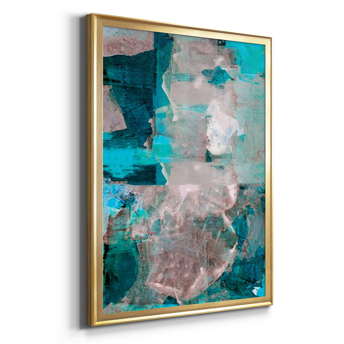 Impasto III - Modern Framed Canvas Print