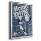 Home Run Hitter - Modern Framed Canvas Print