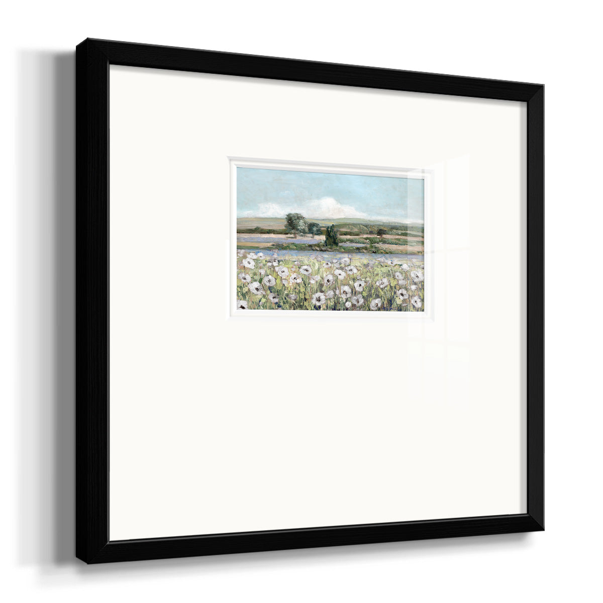 Vintage Poppy Valley Premium Framed Print Double Matboard