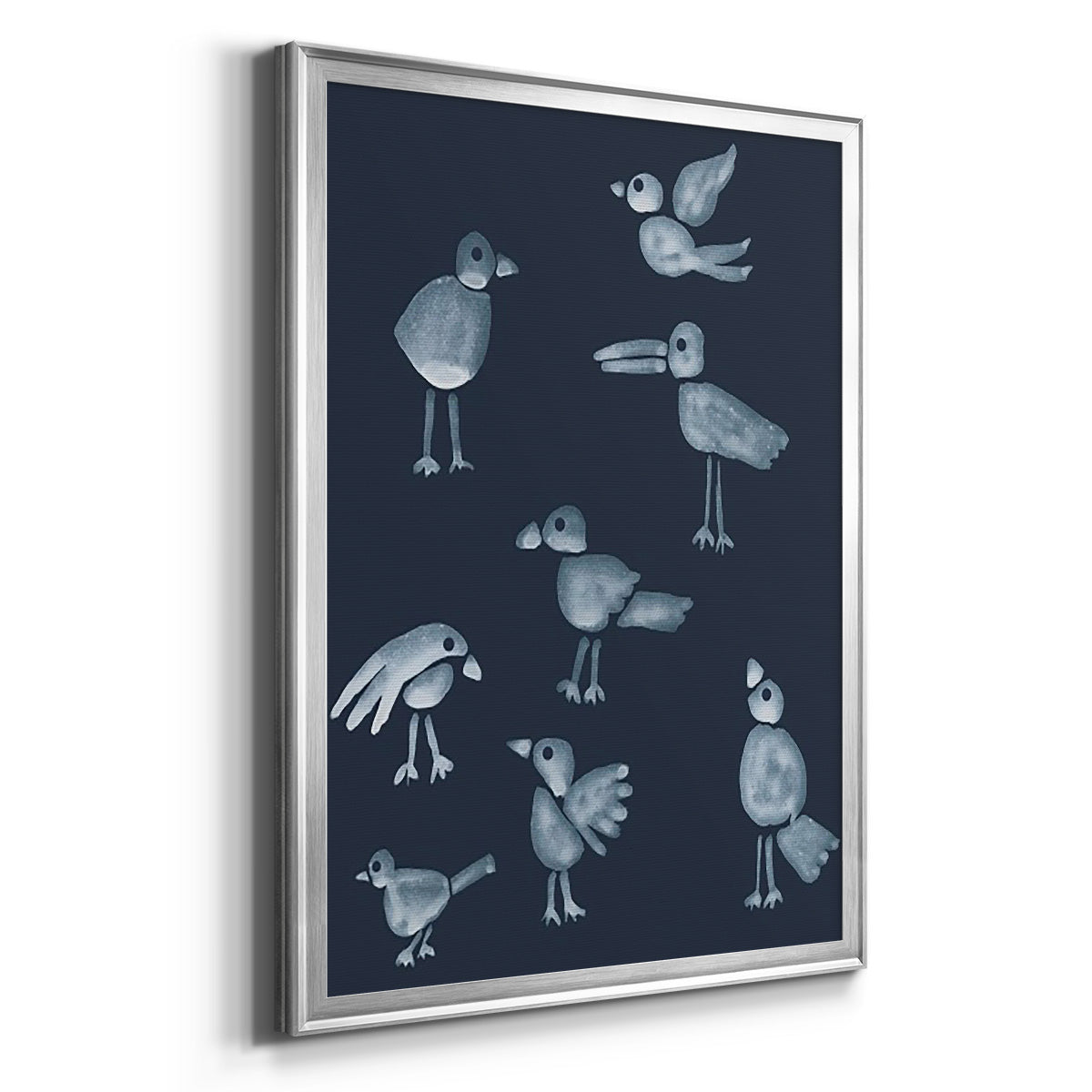 Flock I - Modern Framed Canvas Print
