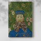 Canvas art print of a vivid figure with strong outlines and textured strokes with a soft shadow on a white background.