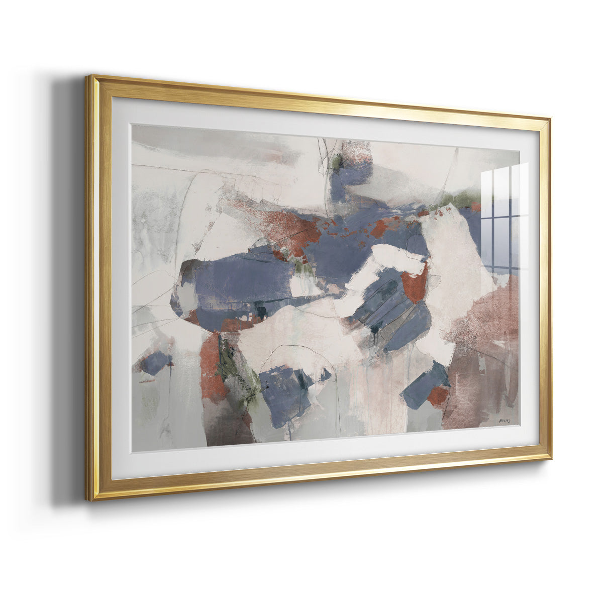 Coral Abstract - Modern Framed Art Print