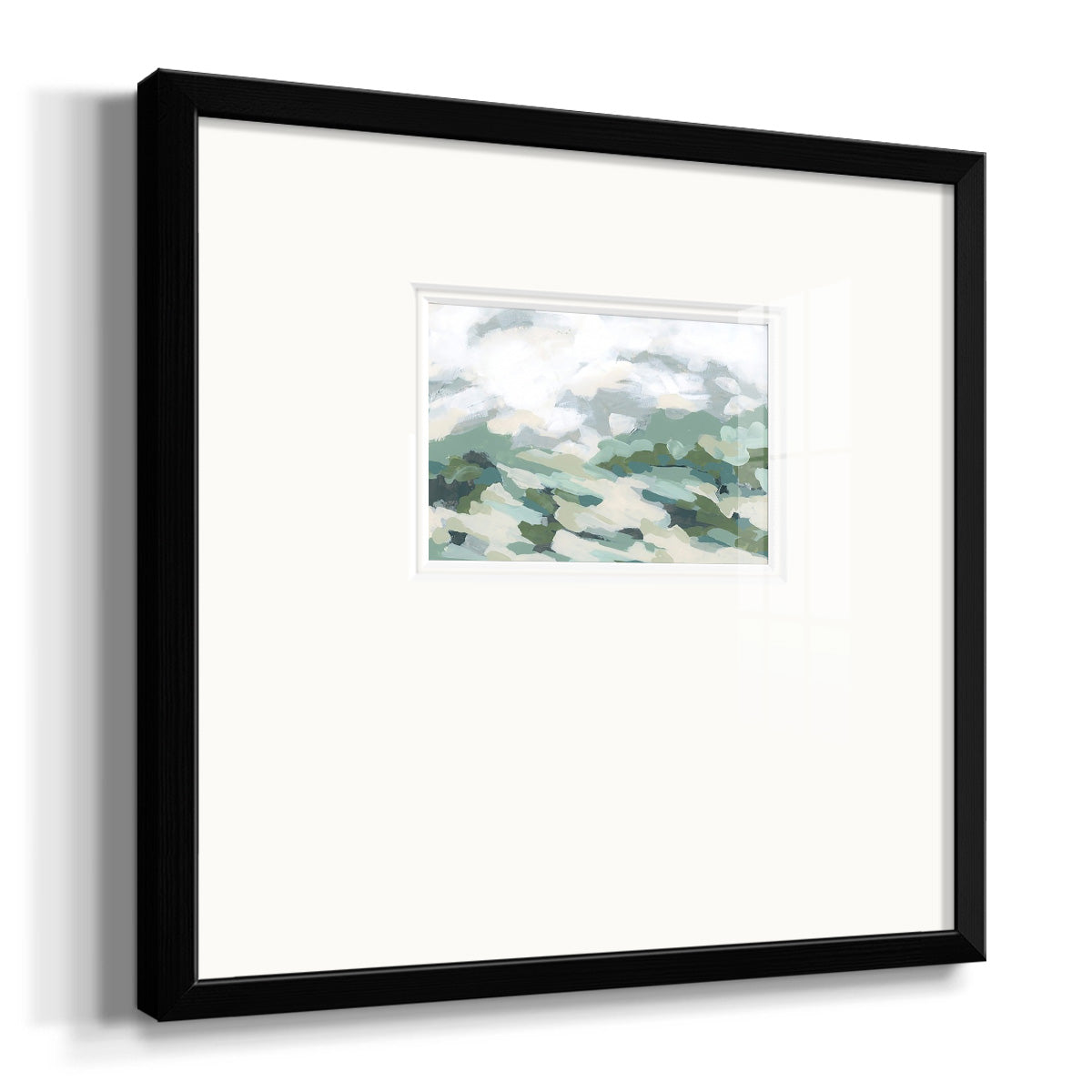 Verdant Hillside I Premium Framed Print Double Matboard