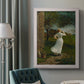 Narrative religious genre scene by Winslow Homer in an ornate weathered white frame displayed in a neutral interior setting.