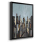 City Beat - Modern Framed Canvas Print