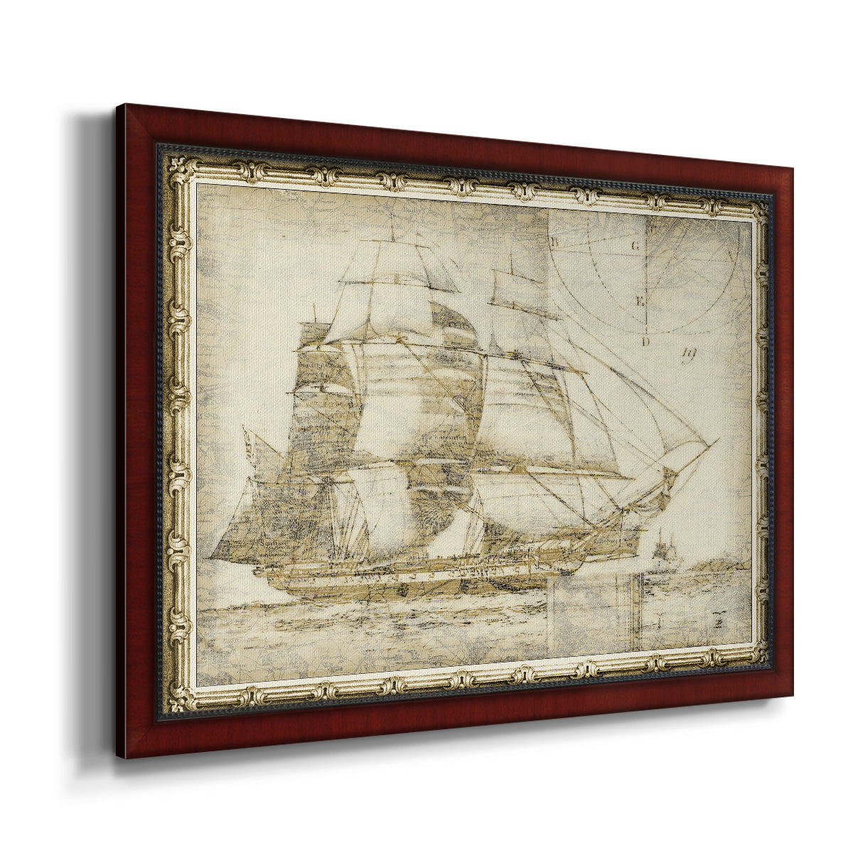 Ghost Ship I Premium Framed Canvas- Ready to Hang