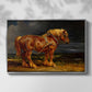 The Shire Horse Elephant in an Extensive Landscape, c. 1850s - Floater Framed Canvas Print