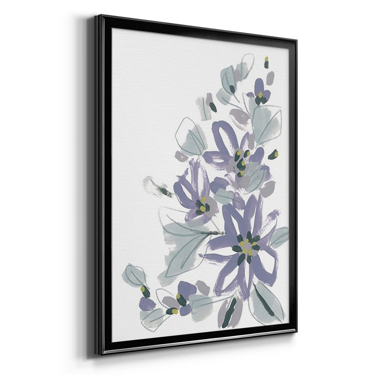 Periwinkle Patch IV - Modern Framed Canvas Print